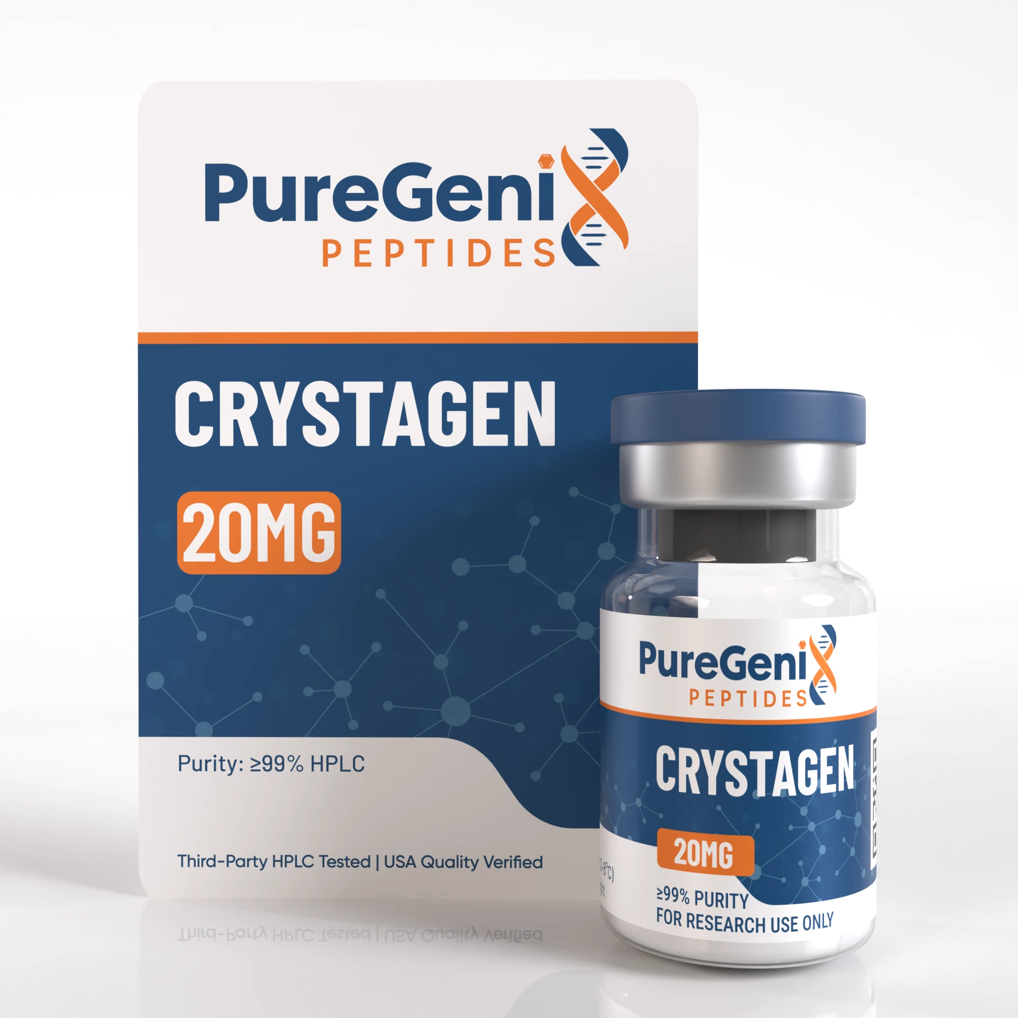 CRYSTAGEN-20MG-Vial and CARD Crystagen 20mg - Image 1