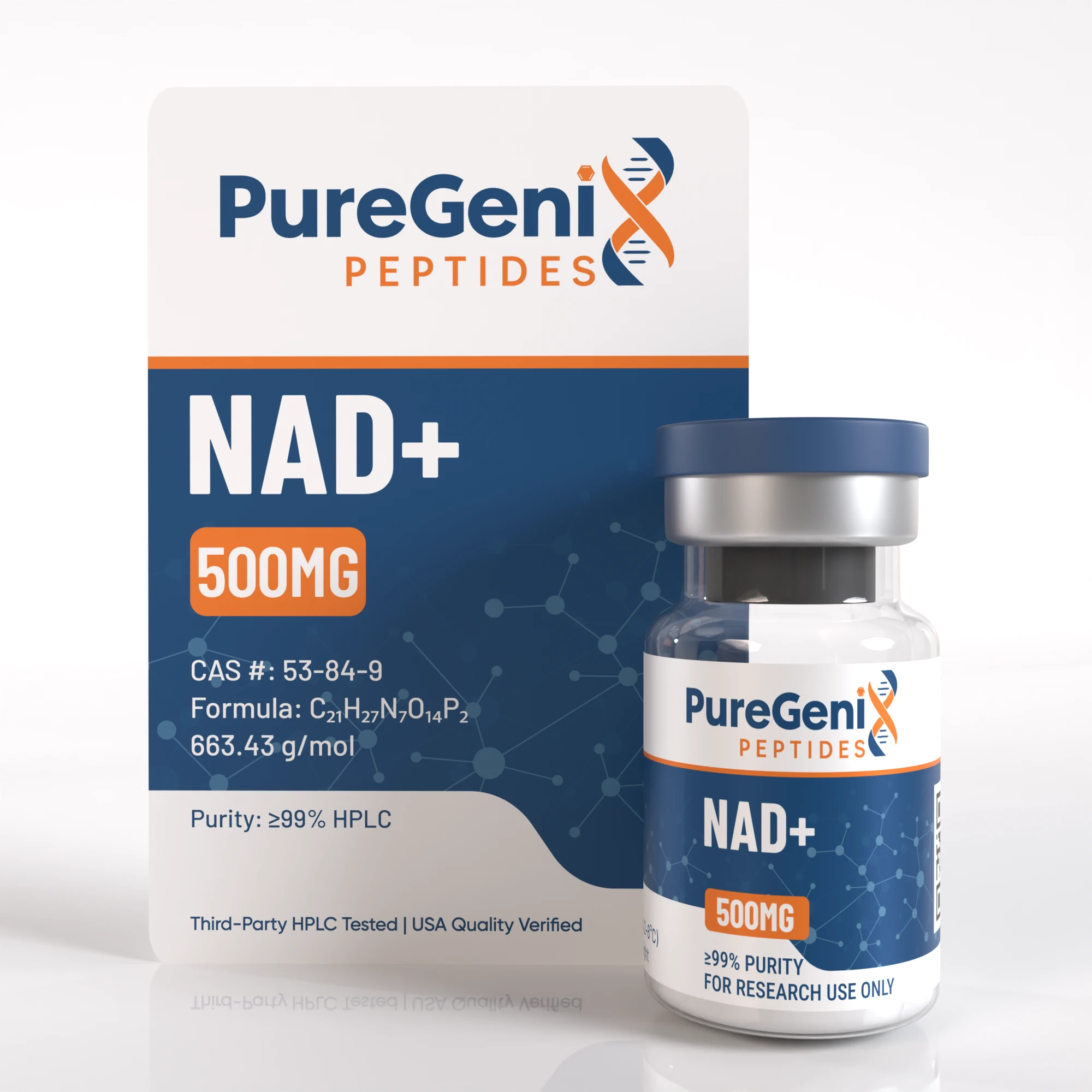 NAD+-500MG-Vial and CARD NAD⁺ (Nicotinamide Adenine Dinucleotide) - Image 1