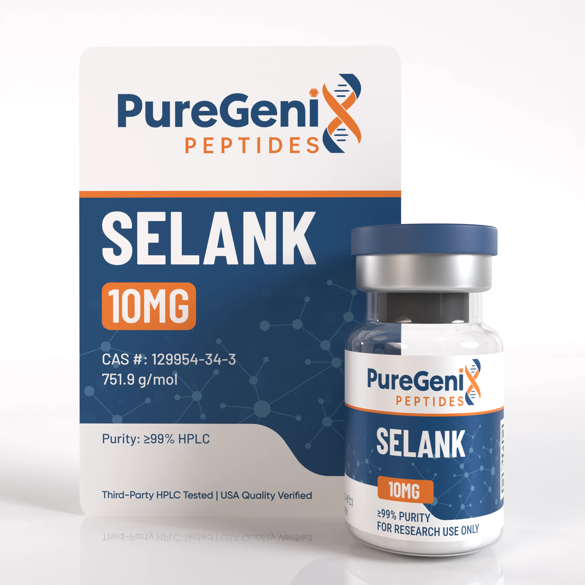 SELANK-10mg-Vial and CARD Selank (NA-Selank Acetate) - Image 1
