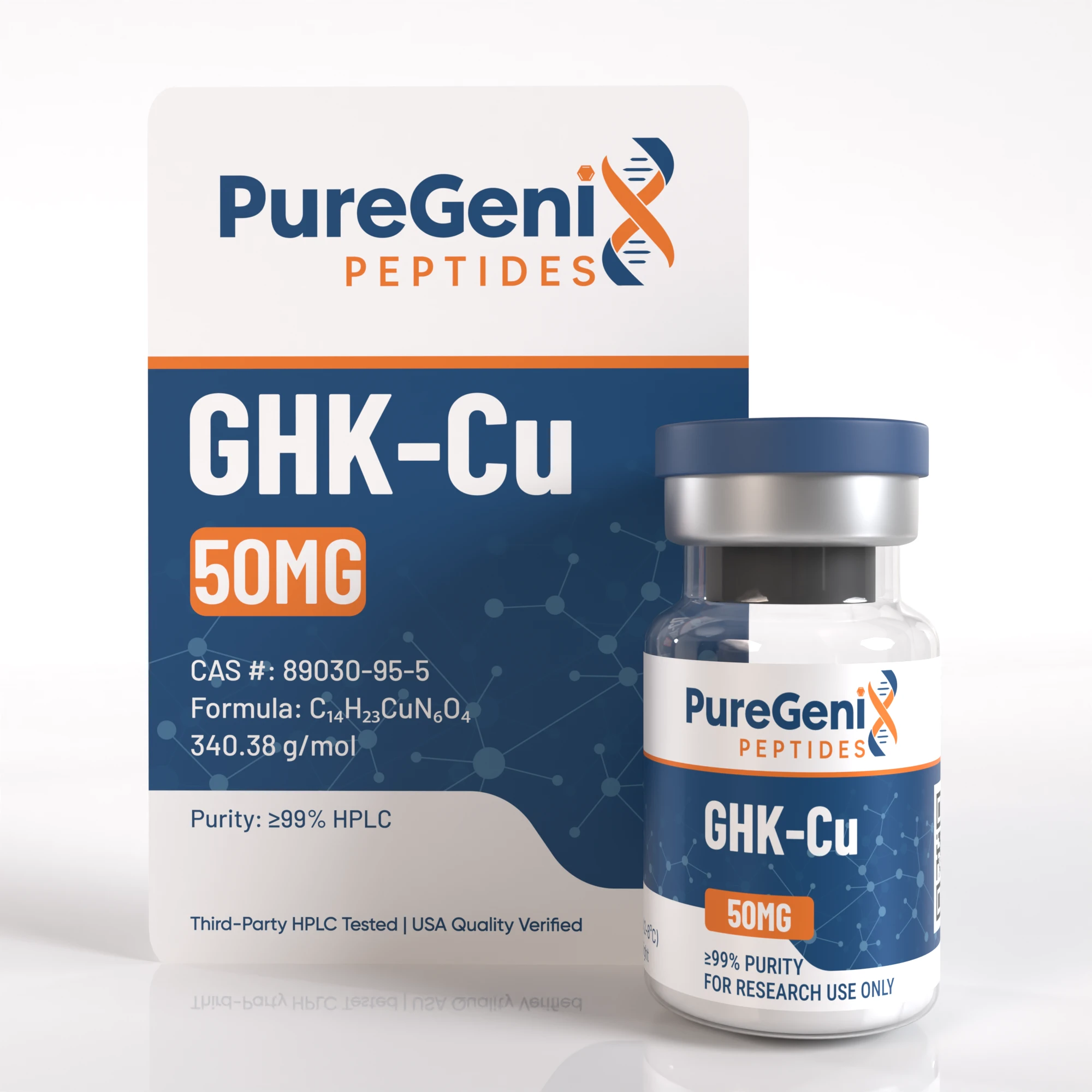 GHK-Cu-50MG-Vial and CARD GHK-CU - Image 1